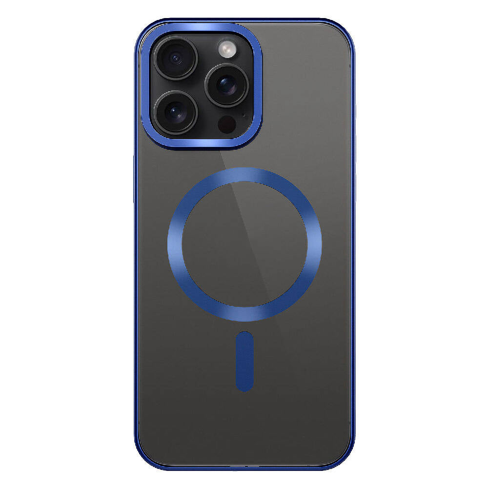 Apple iPhone 15 Pro Kılıf Mat Tasarımlı M-safe Wireless Şarj Özellikli Zore Mat Setro Kapak Titanyum