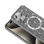 Apple iPhone 15 Pro Kılıf Pırlanta Tasarımlı M-safe Şarj Özellikli Zore Mozaik Silikon Kapak Titanyum-Gri