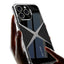 Apple iPhone 15 Pro Kılıf Ultra İnce Kamera Korumalı PC + Deri Arka Yüzey Zore X-Pro Kapak Siyah