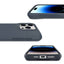 Apple iPhone 15 Pro Kılıf Zore Airbag Kenarlı T-Max Mat Standlı Kapak Lacivert