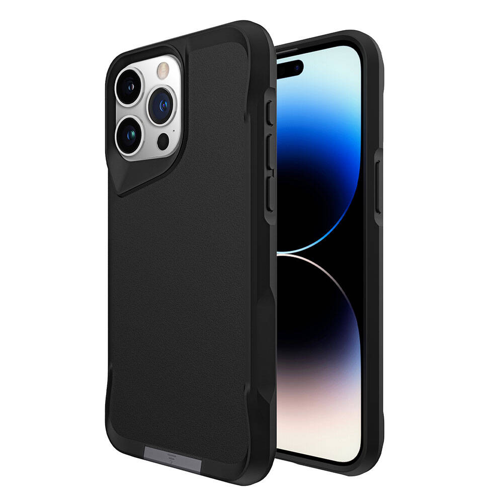 Apple iPhone 15 Pro Kılıf Zore Airbag Kenarlı T-Max Mat Standlı Kapak Gri