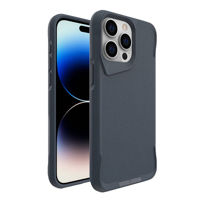 Apple iPhone 15 Pro Kılıf Zore Airbag Kenarlı T-Max Mat Standlı Kapak Gri