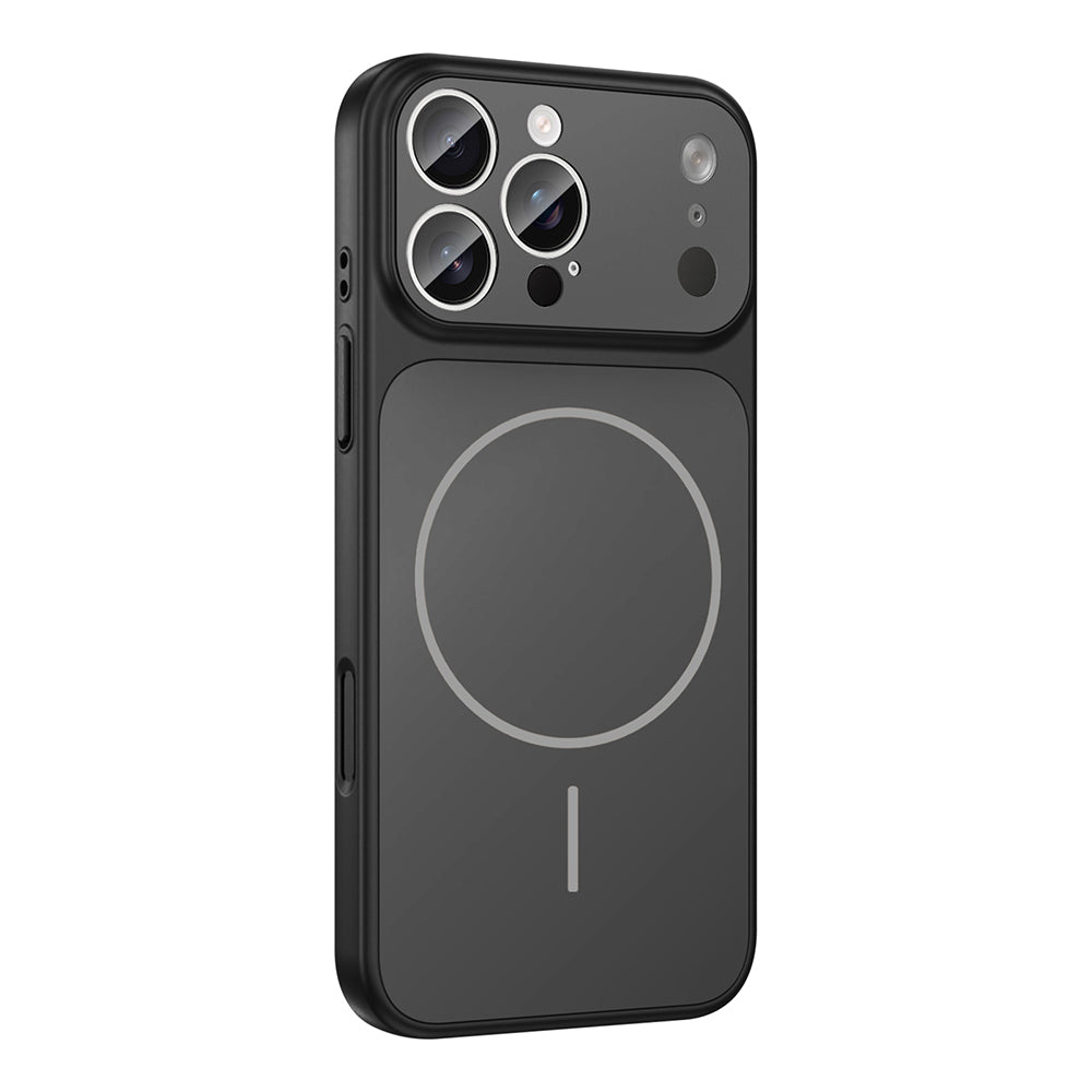 Apple iPhone 15 Pro Kılıf Zore M-Safe Şarj Özellikli Kamera Korumalı Formen Kapak Siyah