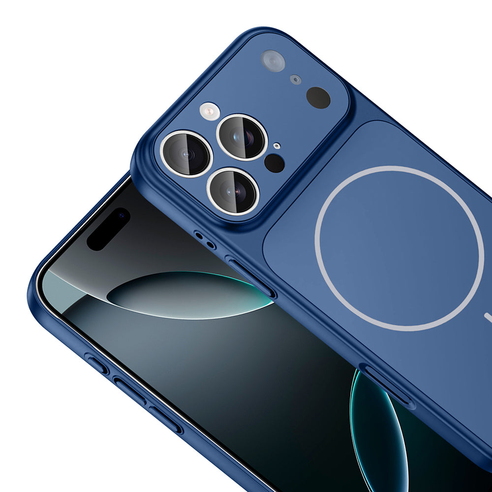 Apple iPhone 15 Pro Kılıf Zore M-Safe Şarj Özellikli Kamera Korumalı Formen Kapak Gold