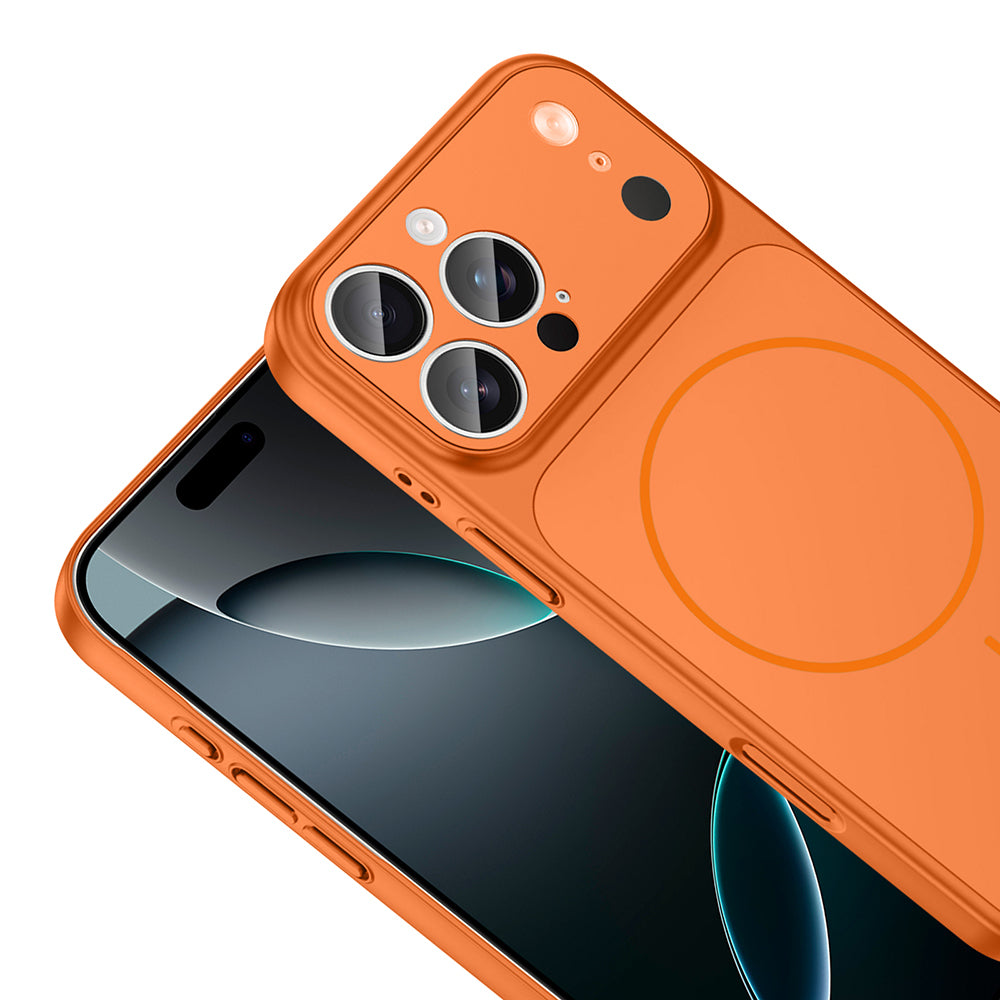 Apple iPhone 15 Pro Kılıf Zore M-Safe Şarj Özellikli Kamera Korumalı Formen Kapak Gümüş