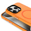 Apple iPhone 15 Pro Kılıf Zore M-safe Şarj Özellikli Buzlu Transparan C-Pro Sert Kapak Koyu Gri