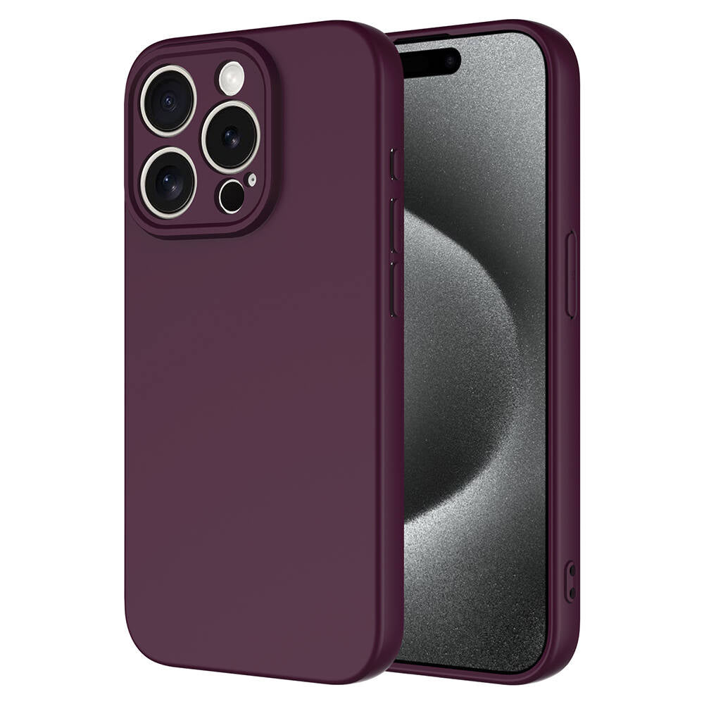 Apple iPhone 15 Pro Kılıf Zore Mara Lansman Kapak Kırmızı