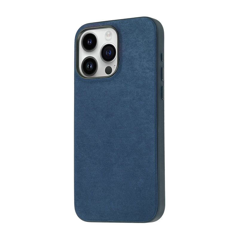 Apple iPhone 15 Pro Kılıf Zore Mikro Fiber Mimoza Kapak Siyah