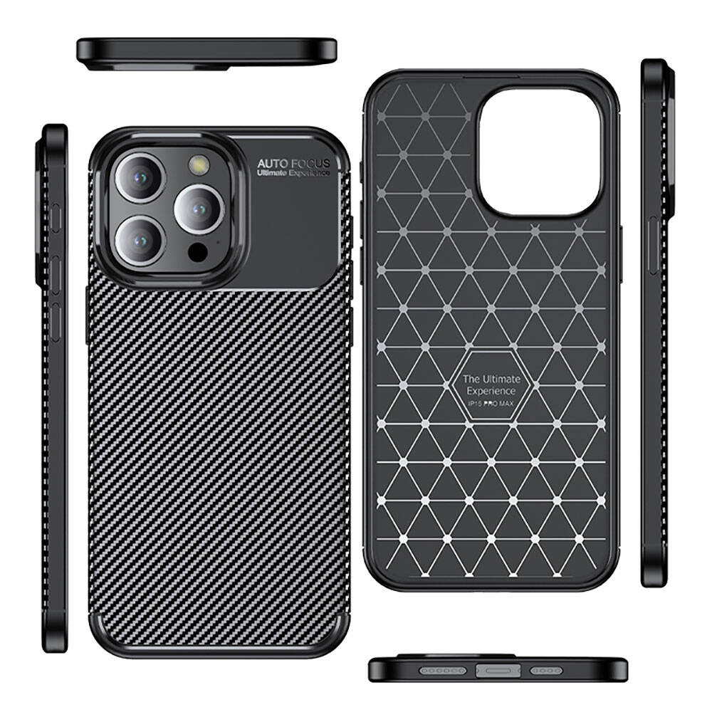Apple iPhone 15 Pro Kılıf Zore Negro Silikon Kapak Siyah