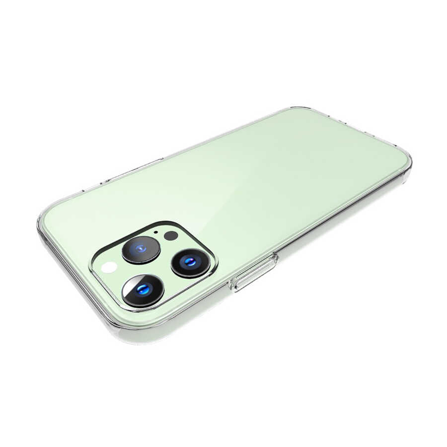 Apple iPhone 15 Pro Kılıf Zore Süper Silikon Kapak Renksiz