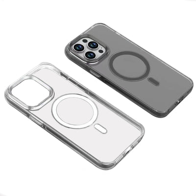 Apple iPhone 15 Pro Kılıf Zore Wireless Şarj Özellikli Şeffaf Efsane Kapak Renksiz