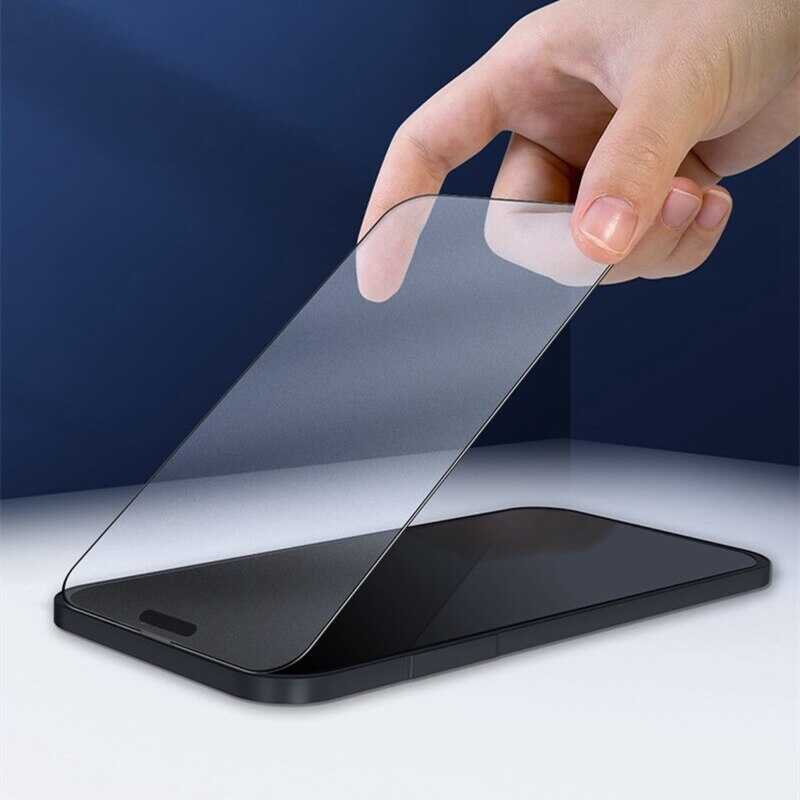 Apple iPhone 15 Pro Max Davin Mat Seramik Ekran Koruyucu Siyah