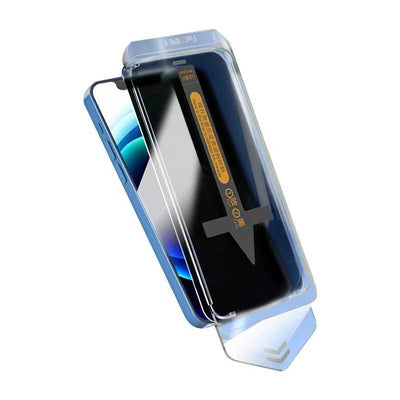 Apple iPhone 15 Pro Max Hayalet Ekran Koruyucu Zore Süper Fast Privacy Film Siyah