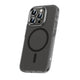 Apple iPhone 15 Pro Max Kılıf Airbagli M-safe Wireless Şarj Özellikli Lens Koruyuculu Zore Klaptika Kapak Siyah