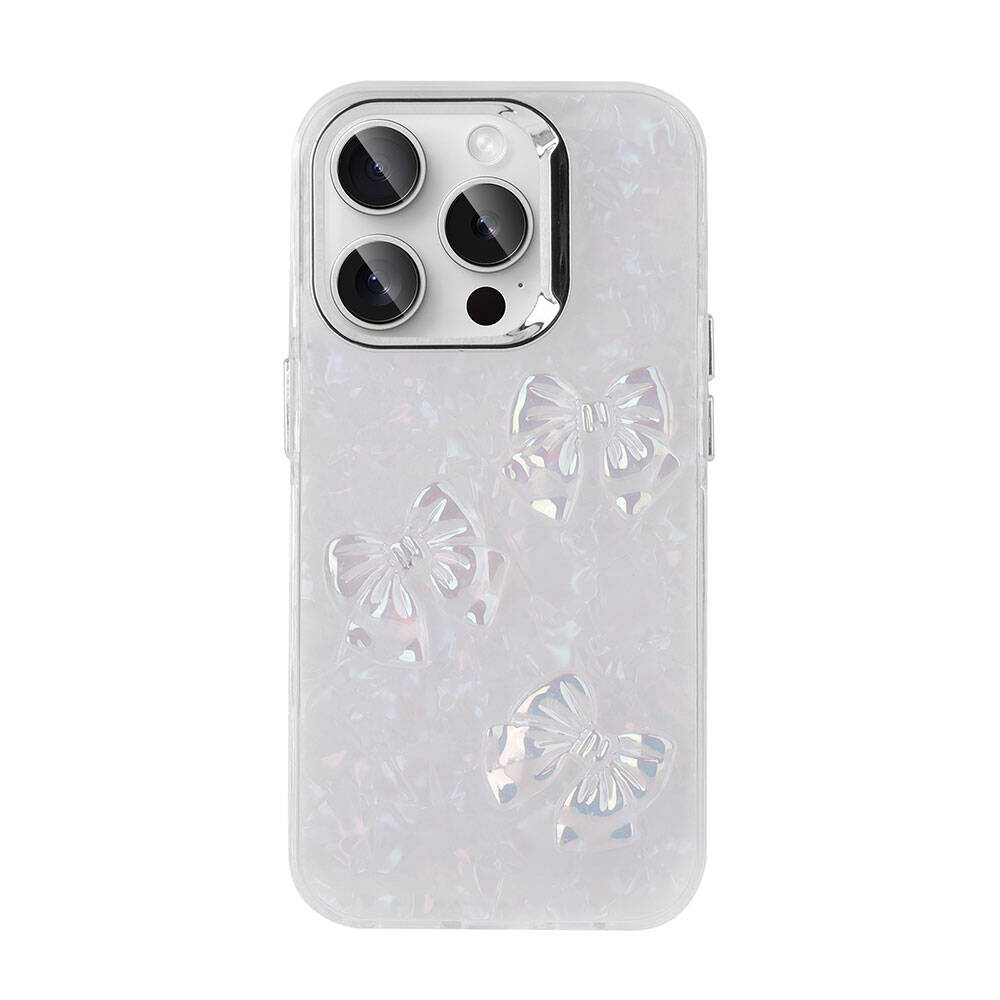 Apple iPhone 15 Pro Max Kılıf Kabartma Figürlü Parlak Zore Eralli Silikon Kapak Ayı