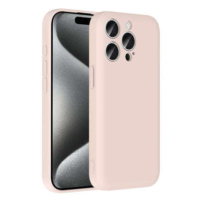 Apple iPhone 15 Pro Max Kılıf Kamera Korumalı Kartlık Hazneli Zore Vitra Kapak Pembe
