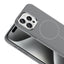 Apple iPhone 15 Pro Max Kılıf M-Safe Şarj Özellikli Metal Kamera Çerçeveli Zore Edi Silikon Kapak Mor