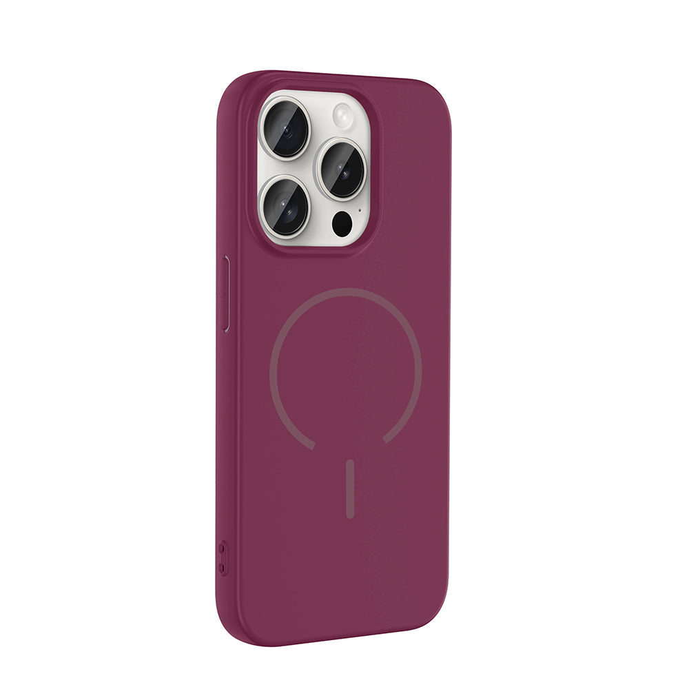 Apple iPhone 15 Pro Max Kılıf M-safe Şarj Özellikli Zore Meta Kapak Siyah