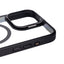 Apple iPhone 15 Pro Max Kılıf M-safe Şarj Özellikli Standlı Zore M-safe Klon Lensli Kapak Gri