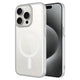 Apple iPhone 15 Pro Max Kılıf Wireless Şarj Özellikli Sert PC Zore Mat Riksos M-safe Kapak Gümüş