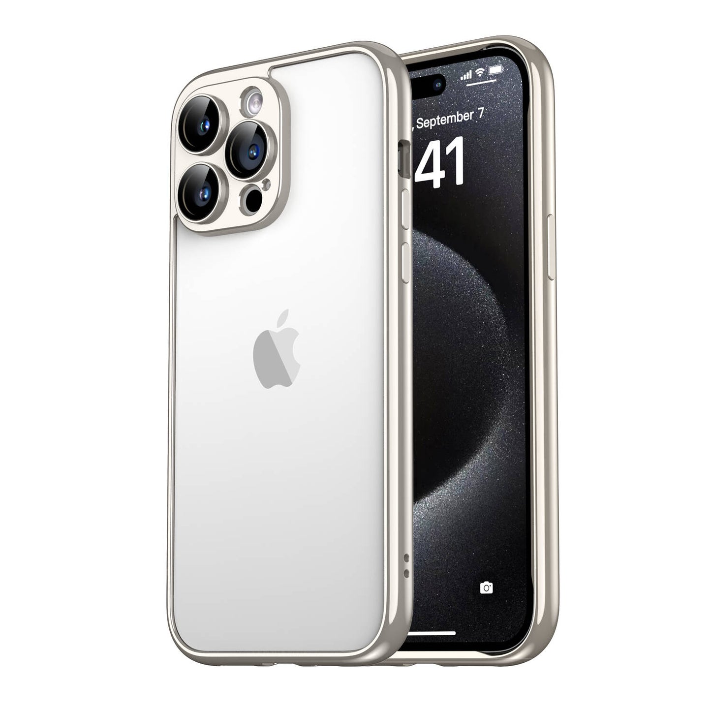 Apple iPhone 15 Pro Max Kılıf Zore Kamera Korumalı Bontez Bumper Siyah
