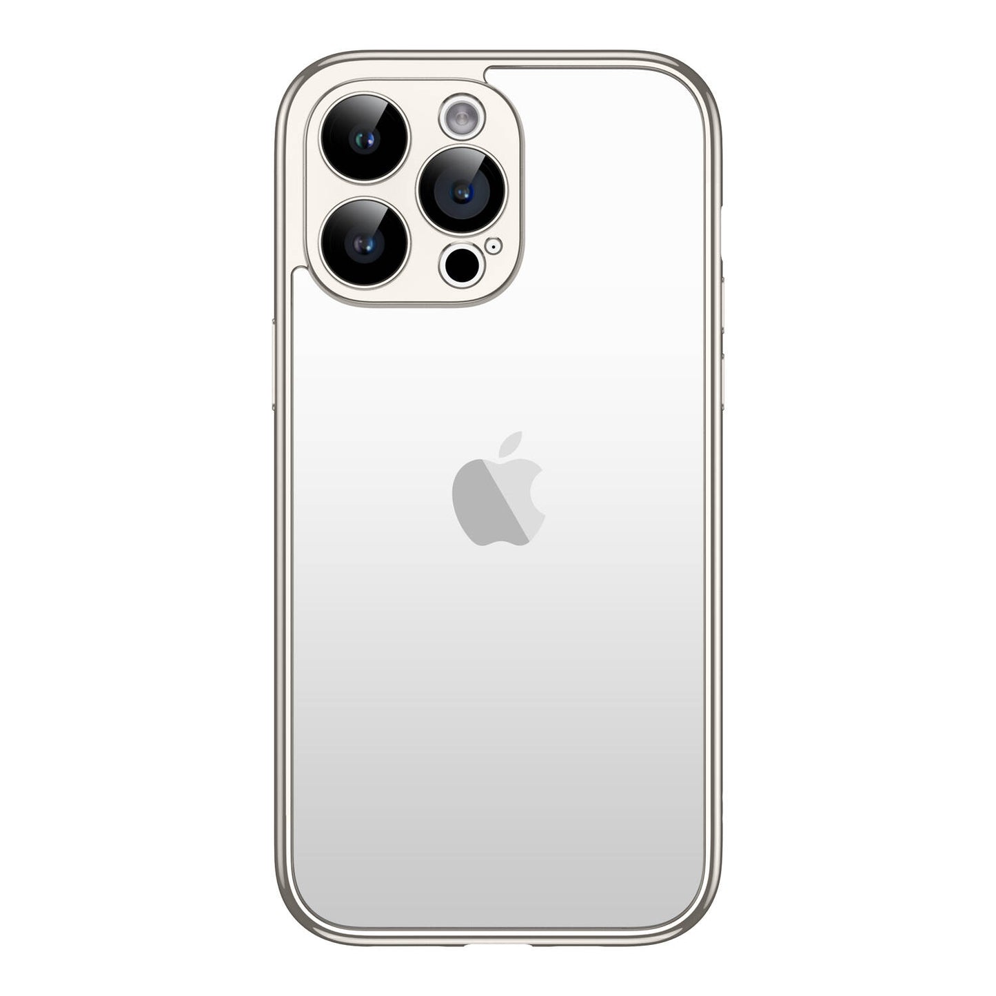 Apple iPhone 15 Pro Max Kılıf Zore Kamera Korumalı Bontez Bumper Titanyum