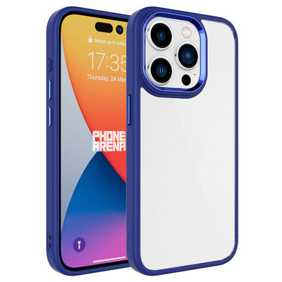 Apple iPhone 15 Pro Max Kılıf Zore Krom Kapak Lila