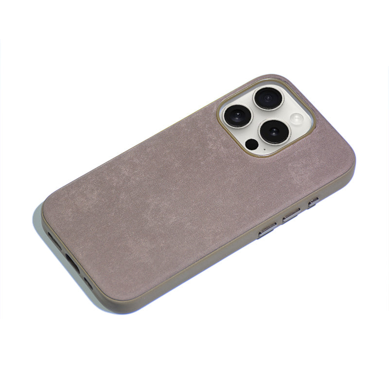 Apple iPhone 15 Pro Max Kılıf Zore Mikro Fiber Mimoza Kapak Mavi