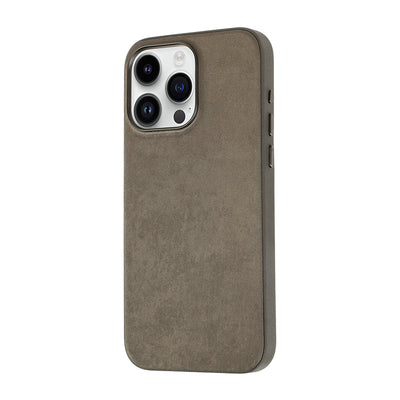 Apple iPhone 15 Pro Max Kılıf Zore Mikro Fiber Mimoza Kapak Siyah