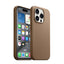 Apple iPhone 15 Pro Max Kılıf Zore M-safe Şarj Özellikli Mikro Fiber Optimal Kapak Kahverengi