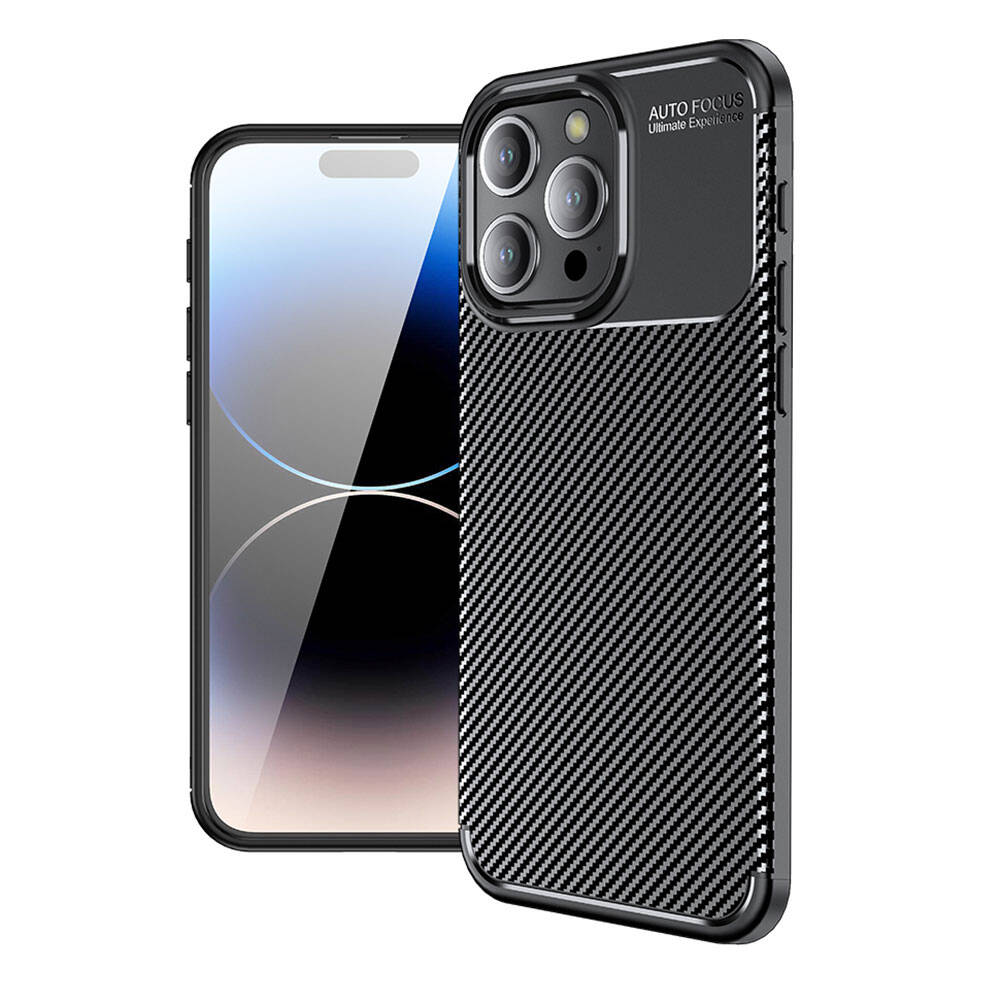 Apple iPhone 15 Pro Max Kılıf Zore Negro Silikon Kapak Siyah