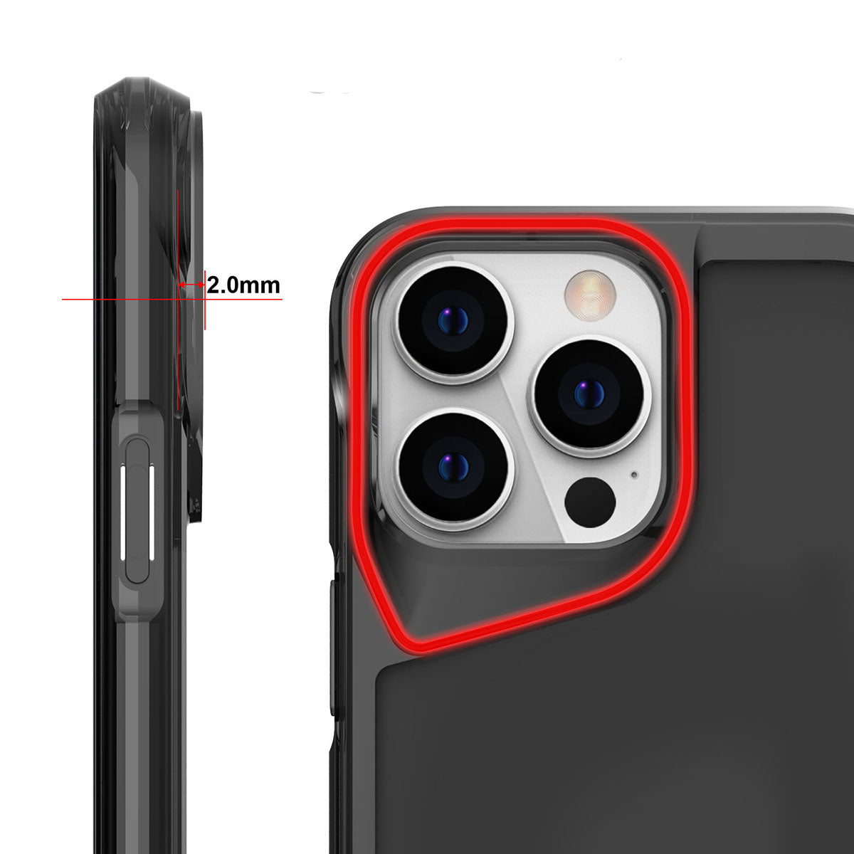 Apple iPhone 15 Pro Max Kılıf Zore T-Max Kapak Renksiz