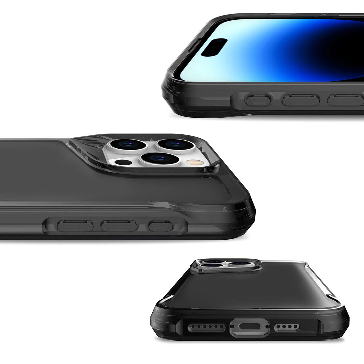 Apple iPhone 15 Pro Max Kılıf Zore T-Max Kapak Koyu Gri