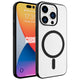 Apple iPhone 15 Pro Max Kılıf Zore Wireless Şarj Özellikli Pixel M-safe Kapak Siyah