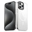 Apple iPhone 15 Pro Max Kılıf Zore Wireless Şarj Özellikli Şeffaf G-Glass Kapak Siyah