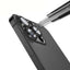 Apple iPhone 15 Pro Max Zore Mikro Kamera Lens Koruyucu Koyu Gri