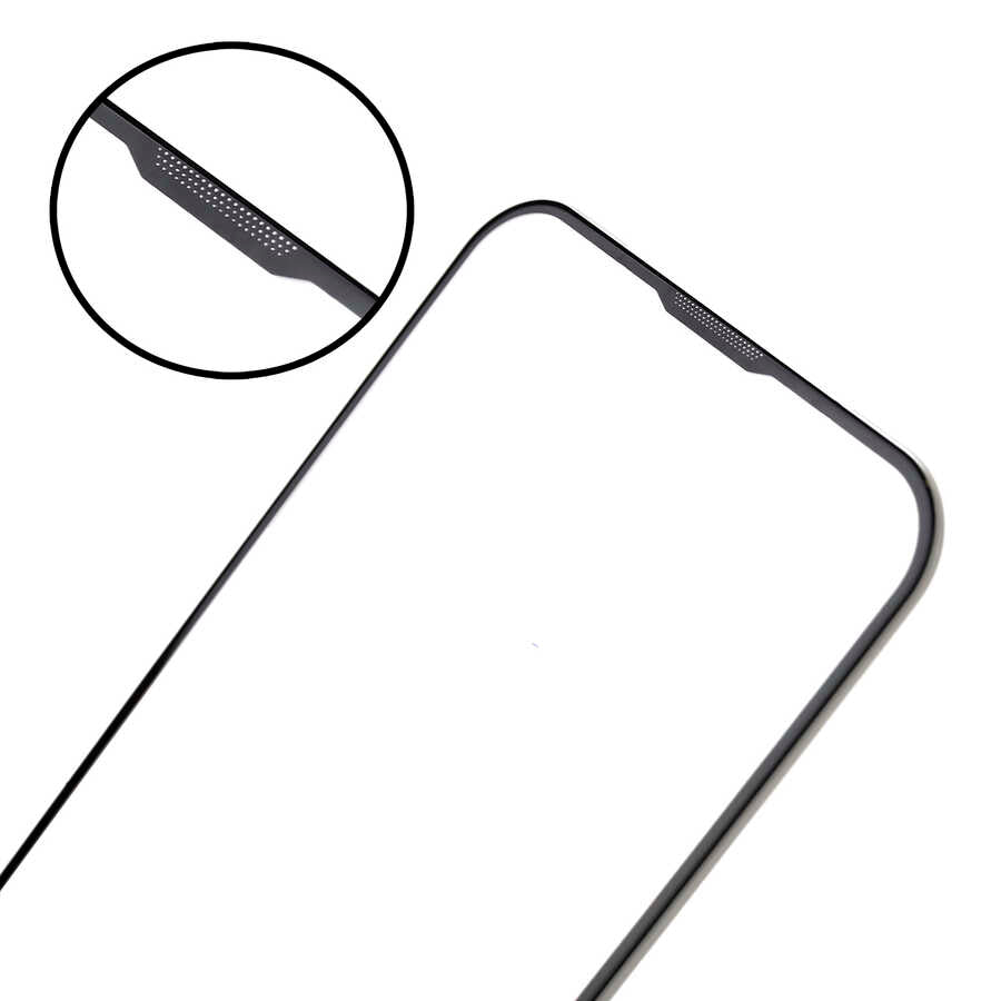 Apple iPhone 15 Pro Max Zore Rika Premium Temperli Cam Ekran Koruyucu Siyah