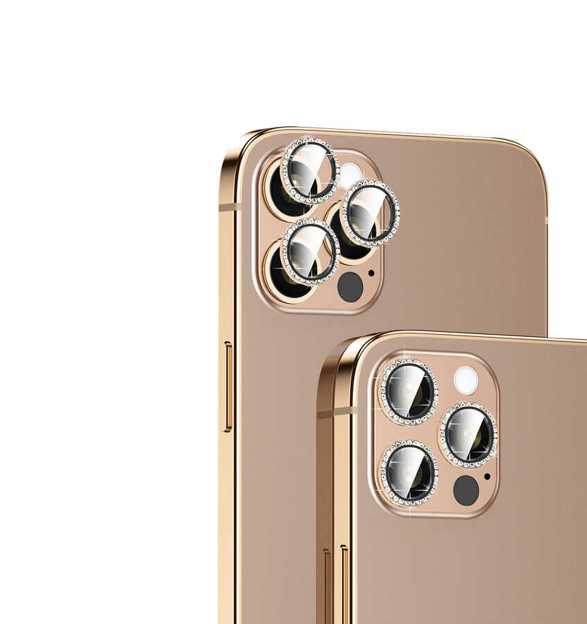Apple iPhone 15 Pro Zore CL-06 Kamera Lens Koruyucu Siyah