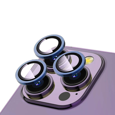 Apple iPhone 15 Pro Zore CL-12 Premium Safir Parmak İzi Bırakmayan Anti-Reflective Kamera Lens Koruyucu Midnight