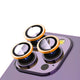 Apple iPhone 15 Pro Zore CL-12 Premium Safir Parmak İzi Bırakmayan Anti-Reflective Kamera Lens Koruyucu Turuncu