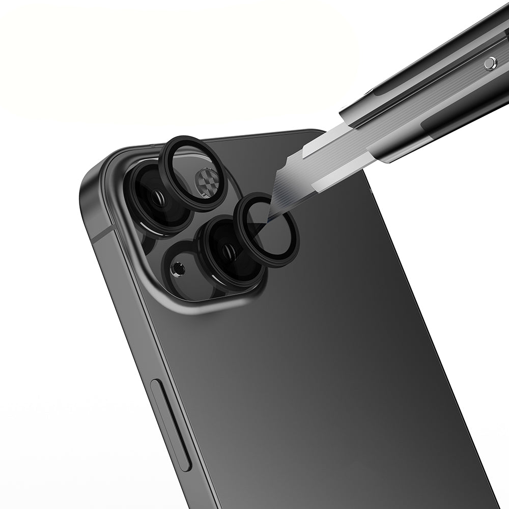Apple iPhone 15 Zore Mikro Kamera Lens Koruyucu Gümüş