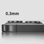Apple iPhone 15 Zore Mikro Kamera Lens Koruyucu Gümüş