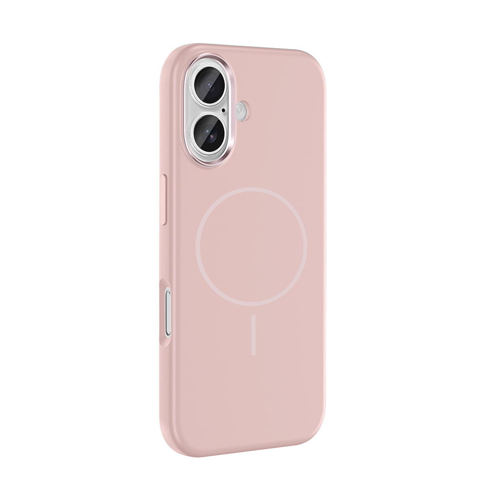 Apple iPhone 16 Kılıf M-Safe Şarj Özellikli Metal Kamera Çerçeveli Zore Edi Silikon Kapak Siyah