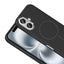 Apple iPhone 16 Kılıf M-Safe Şarj Özellikli Metal Kamera Çerçeveli Zore Edi Silikon Kapak Lacivert