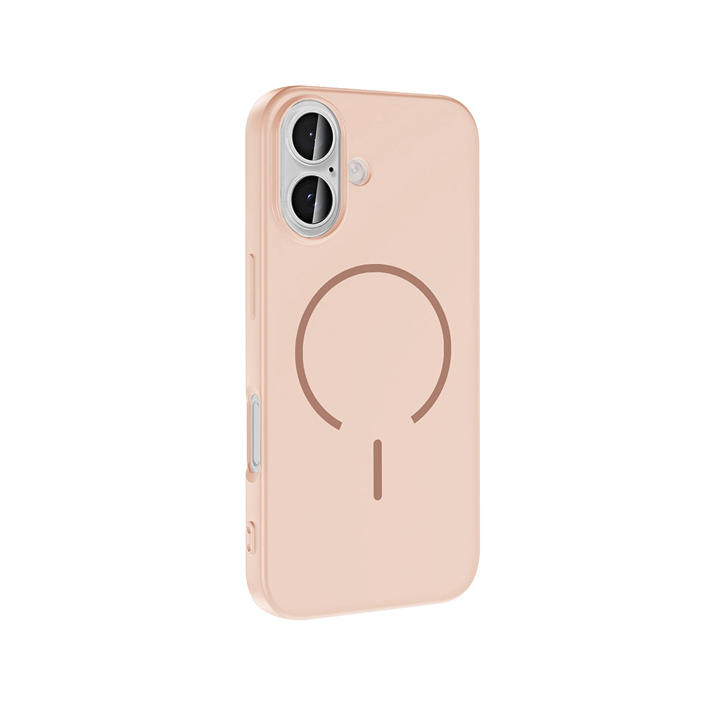 Apple iPhone 16 Kılıf M-safe Şarj Özellikli Zore Meta Kapak Siyah