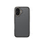 Apple iPhone 16 Kılıf M-safe Şarj Özellikli Karbon Fiber Görünümlü Zore Antina Kapak Gri