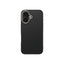 Apple iPhone 16 Kılıf M-safe Şarj Özellikli Karbon Fiber Görünümlü Zore Antina Kapak Siyah