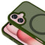 Apple iPhone 16 Kılıf M-safe Şarj Özellikli Mat Arka Yüzey Zore Sio Kapak Rose Brown