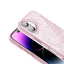 Apple iPhone 16 Kılıf M-safe Şarj Özellikli Parlayan Simli Zore Okso Kapak Pembe