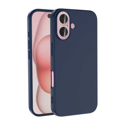 Apple iPhone 16 Kılıf Zore LSR Lansman Kapak Lacivert